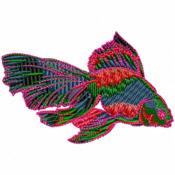 Fishes Embroidery Design 7 Fishes Embroidery Design 7